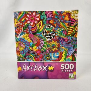 New Sealed Artbox "Hippie Paradise" by Jasper Richard 500 PC Puzzle 8+